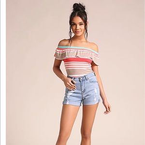 Denim shorts new with tags‼️SOLD‼️